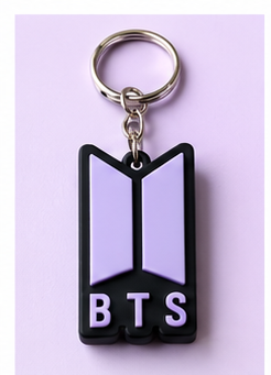 💜 LLAVERO LOGO BTS 3D