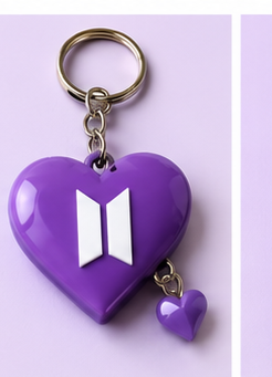 💜 LLAVERO CORAZÓN BTS