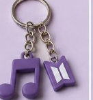 🎵 LLAVERO NOTAS MUSICALES BTS